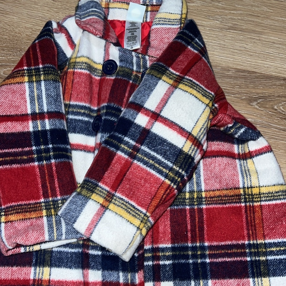 Plaid Kids Jacket - Red, Blue, Yellow